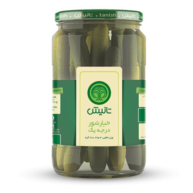 خیارشور درجه یک تانیش ۶۸۰ گرم