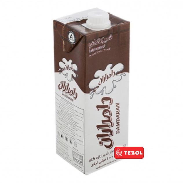 شیر کاکائو دامداران ۱ لیتری ۲.۵% چربی استریل