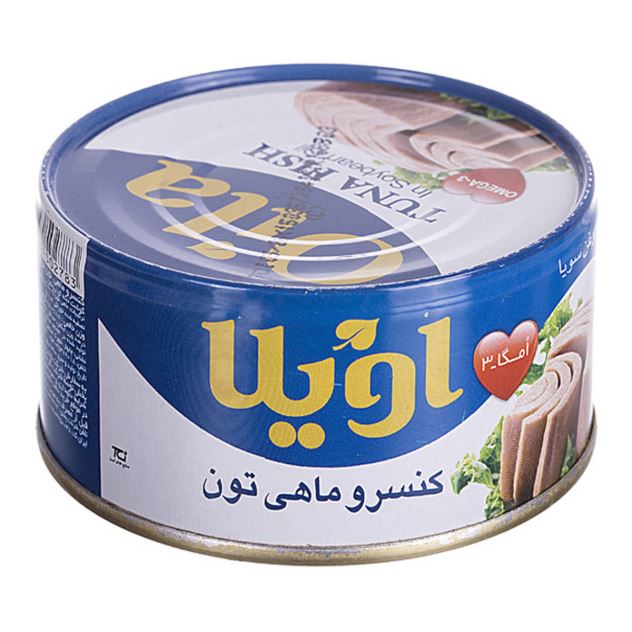 کنسرو ماهی تن در روغن سویا اویلا ۱۸۰ گرمی