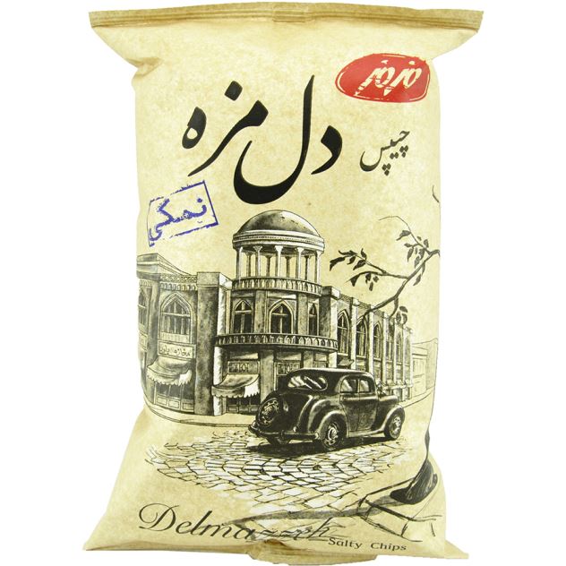 چیپس دل مزه نمکی مزمز ۶۵ گرمی