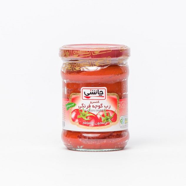 رب گوجه فرنگی چاشنی ظرف شیشه ای  ۳۰۰ گرمی
