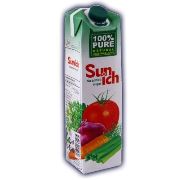 آب سبزیجات سن ایچ بدون شکر ۱ لیتری