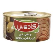 کنسرو ماهی تون در  روغن زیتون ۱۸۰ گرمی کادوس